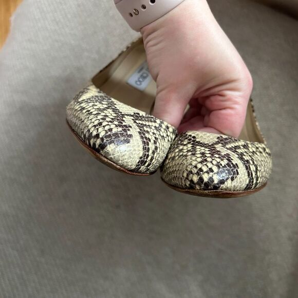 Jimmy Choo Gilbert Snakeskin Python Leather Pumps - Picture 6 of 14